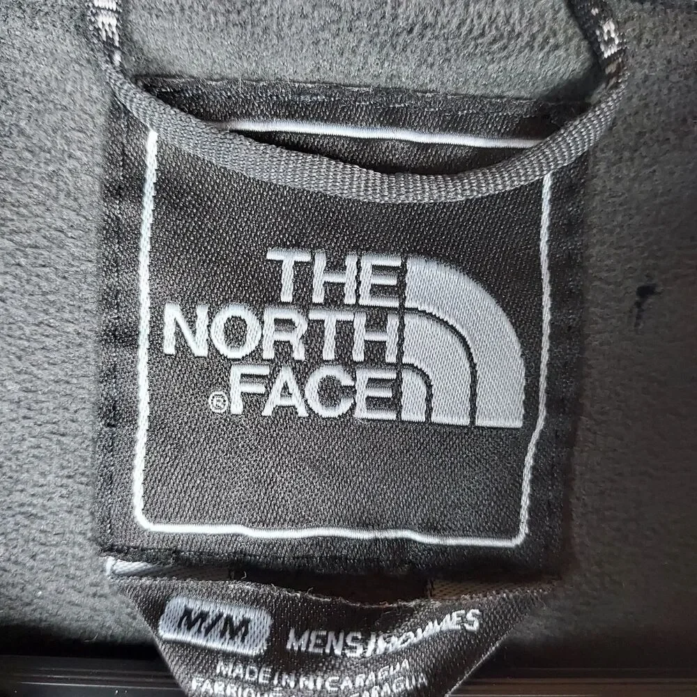The North Face Apex Soft Shell Jacket Mens Medium Black Gray Full Zip